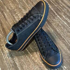 Harley-Davidson Mens Roarke Nathan Low Top Sneakers Black Orange Size 9.5 D83197